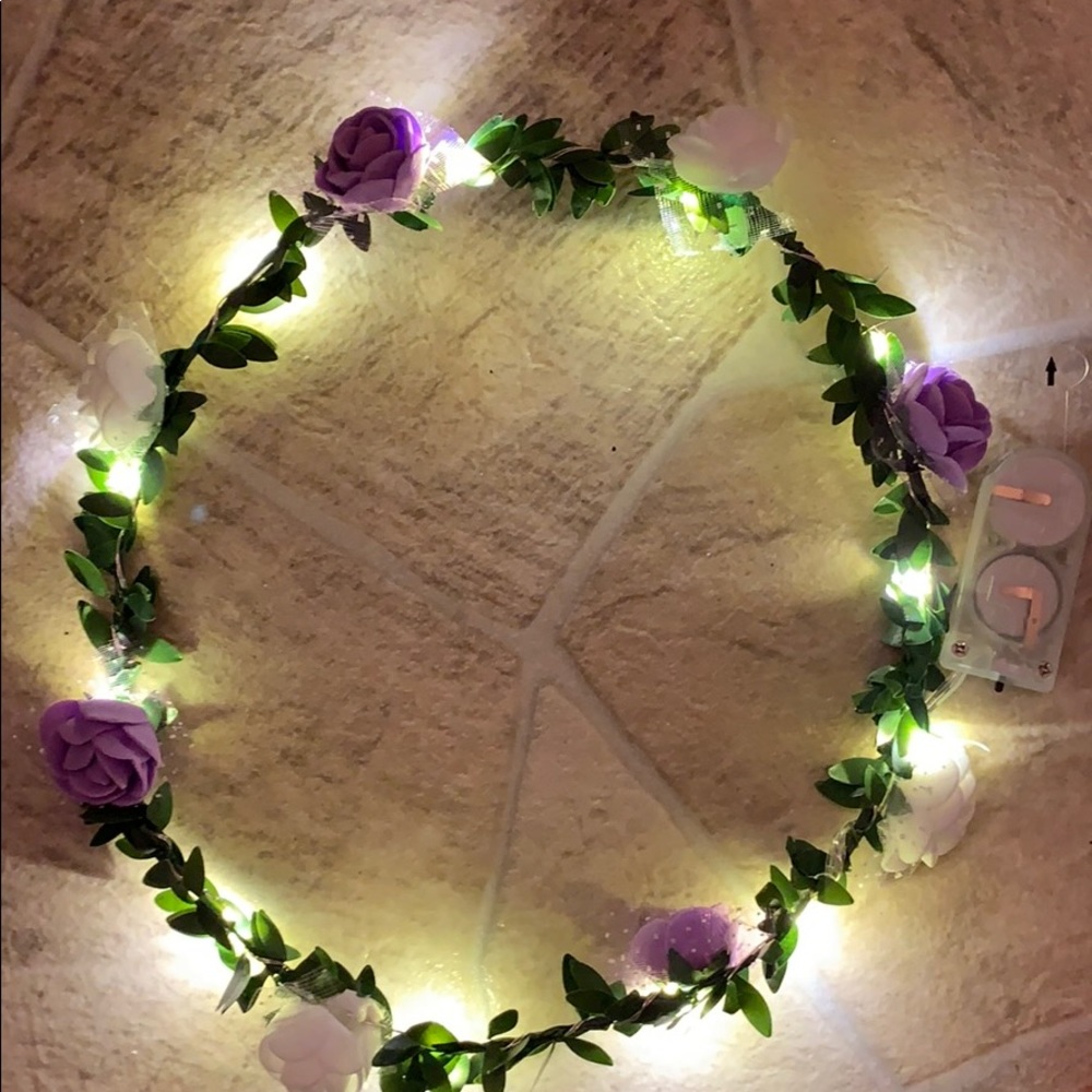 Flower girl/celebration Light Up head wreath